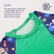 Reusable Swim Complete 4 Piece Set in Orange Octopus image 5
