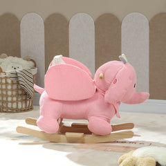 AIYAPLAY Elephant Rocking Toy with Sound – Pink (18–36 Months)