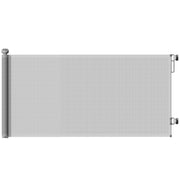 PawHut Retractable Baby Safety Gate – Up to 180cm, Grey image 9