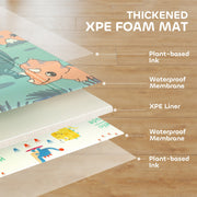 AIYAPLAY Dinosaur-Themed Baby Play Mat – Double-Sided, Foldable, 177 x 146 cm image 4