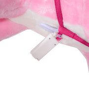 HOMCOM Plush Rocking Horse with Sound – Pink (3–6 Years) image 9