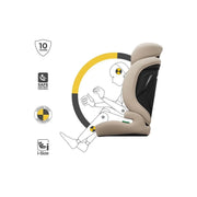Kinderkraft Comfort Up 2 Plus Group 1/2/3 i-Size Car Seat - Beige image 3