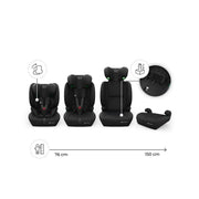 Kinderkraft Comfort Up 2 Plus Group 1/2/3 i-Size Car Seat - Black image 3