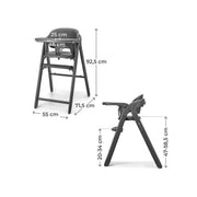 Kinderkraft Tino 3-in-1 Highchair - Grey image 8