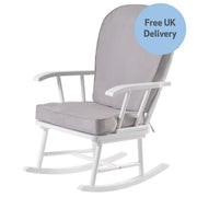 Hart Nursing Rocking Chair - White/Grey image 9