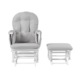 Haywood Reclining Glider Chair with Footstool