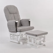 Nursing Chair and Footstool - Mothercare Best Seller - White/Grey image 12