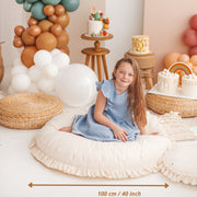 MINICAMP Large Floor Cushion with Ruffled Edges image 3