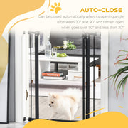 PawHut Pressure Fit Baby Safety Gate – 74–80cm, Black image 5