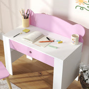 AIYAPLAY Kids Desk & Chair Set with Drawer – Pink image 8