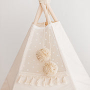 MINICAMP Extra Large Indoor Teepee Tent with Tassels image 4