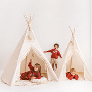 MINICAMP Extra Large Indoor Teepee Tent with Tassels image 3