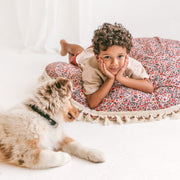 MINICAMP Big Floor Cushion in Rose Flower Pattern image 6