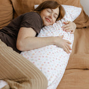 MINICAMP Full Body Pillow for Sleeping & Lumbar Support with Organic Cover in Milk White image 2