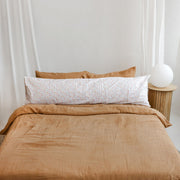 MINICAMP Full Body Pillow for Sleeping & Lumbar Support with Organic Cover in Milk White image 5