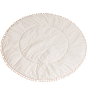 MINICAMP Kids Playmat with Pompom Border in Ecru image 1