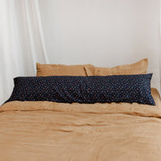 MINICAMP Long Maternity & Lumbar Support Pillow with Organic Cover in Navy Blue image 4