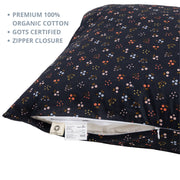 MINICAMP Long Maternity & Lumbar Support Pillow with Organic Cover in Navy Blue image 5
