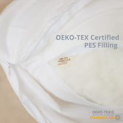 MINICAMP U-Shaped Maternity Pillow with Natural Sateen Cotton Cover in Shell Pink | Kapok & Latex Blend or PES Filling image 7
