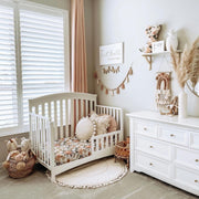 MINICAMP Padded Kids Play Mat in Ecru with Tassels image 8