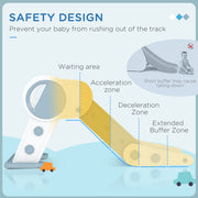 AIYAPLAY Foldable Kids Slide, Freestanding Baby Slide, for Ages 1.5-3 Years, Grey & Beige image 4