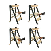 MamaToyz Folding Montessori Learning Tower – Natural Beech Wood | Dark Grey image 13