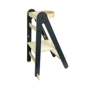 MamaToyz Folding Montessori Learning Tower – Natural Beech Wood | Dark Grey image 11