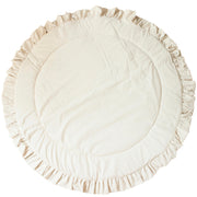 MINICAMP Kids Playmat with Ruffled Border in Ecru image 1