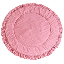 MINICAMP Kids Playmat with Ruffled Border in Rose