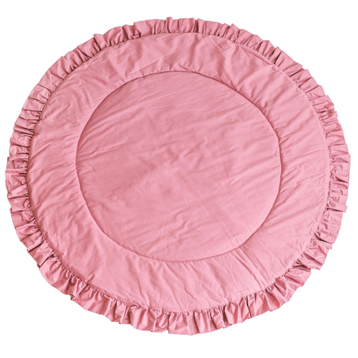 MINICAMP Kids Playmat with Ruffled Border in Rose