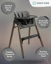 Neyo 2-in-1 High Chair - Black image 8