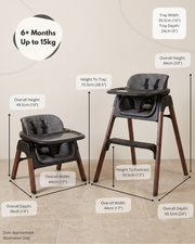 Neyo 2-in-1 High Chair - Black image 9
