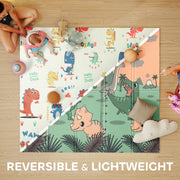 AIYAPLAY Double-Sided Foldable Baby Play Mat – Dinosaur Design image 3