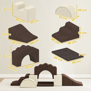 AIYAPLAY 7-Piece Soft Play Set for Babies & Toddlers – Brown image 2