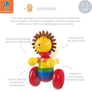 Orange Tree Toys Lion Push Along image 2