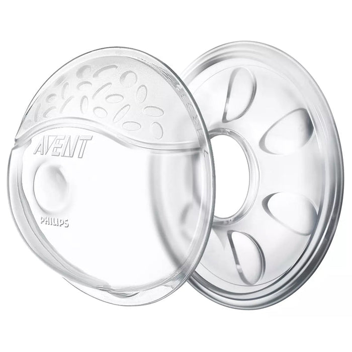 Philips Avent comfort breast shells, clear plastic 2-pack with soft contours