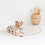 MINICAMP Padded Kids Play Mat in Ecru with Tassels image 6