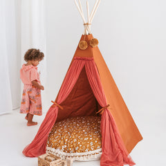 MINICAMP Fairy Kids Play Tent with Tulle – Cognac