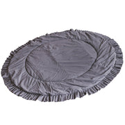 MINICAMP Kids Playmat with Ruffled Border in Grey image 1