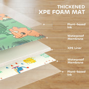 AIYAPLAY Double-Sided Foldable Baby Play Mat – Dinosaur Design image 4