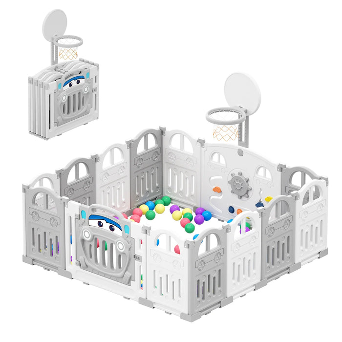 UBRAVOO Foldable Baby Playpen