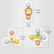 Suction Cup Spinner High Chair Baby Toys 6 12 Months Rotating Rattle for Bath Shower Educational Montessori Game 1 2 3 Years image 27
