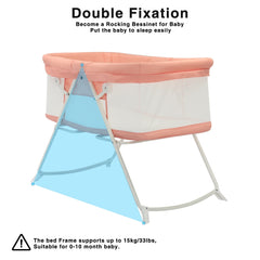UBRAVOO 2-in-1 Baby Crib & Cradle