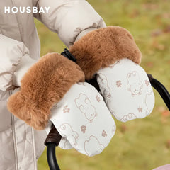Winter Stroller Gloves – Brown