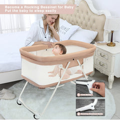 UBRAVOO 2-in-1 Baby Crib & Cradle