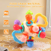 Baby Toy Manhattan Round Ball Soft Silicone Hand Grab Ball Rattle Infantil Chewable Teethers Toys For Infant 0-12months image 3
