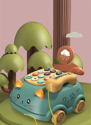 Baby 3-in-1 Musical Phone Toys Toddler Interactive Learning Toy with Lights Cat Telephone Story Early Education Montessori Gift image 12