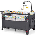 DORTALA 5-in-1 Baby Bassinet & Bedside Sleeper