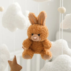 Wooden Baby Crib Mobile with Rattle Toys