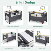 DORTALA 5-in-1 Baby Bassinet & Bedside Sleeper image 4